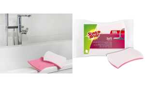 Scotch-Brite Reinigungsschwamm Soft XXL, Farbe: rosa/weiß (18020059)