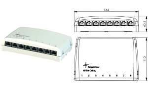 Telegärtner Mini-Verteiler MPD8-HS Kat.6A (IEC) (18800197)