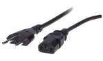 shiverpeaks BASIC-S Schweizer Strom kabel, 1,8 m, schwarz...
