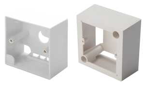 DIGITUS Aufputzrahmen für Keystone Module, reinweiß RAL9010 (24002792)