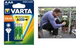 VARTA NiMH Akku Rechargeable Accu Solar, Micro (AAA/HR03)...