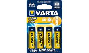 VARTA Alkaline Batterie LONGLIFE, Mignon (AA/LR6) (3060838)