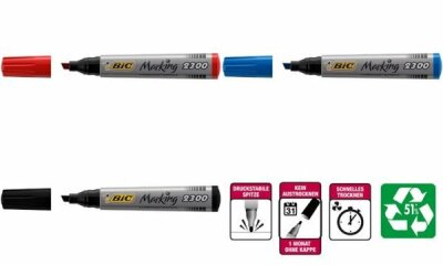 BIC Permanent-Marker Marking 2300 E colutions, schwarz (331155300)