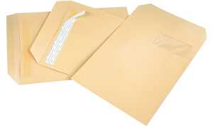 GPV Versandtaschen, B5, 176 x 250 m m, braun, ohne Fenster (332338700)