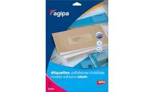 agipa Wetterfeste Etiketten, 99,1 x 67,7 mm, transparent (334191200)