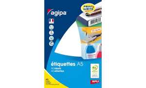 agipa Universal-Etiketten, 56 x 34 mm, weiß (334381600)