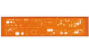 MINERVA Schriftschablone Electrogra phe, 13 A, NF Norm (334690800)