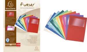 EXACOMPTA Sichtmappe FOREVER, DIN A 4, 120 g/qm, kanariengelb