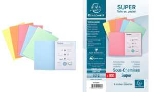 Aktendeckel SUPER 60, DIN A4, 60 g/qm, sortiert 3130638503004