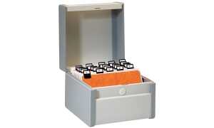 REXEL Karteikasten, DIN A6 hoch, gr au lackiert (336312300)