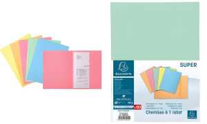 EXACOMPTA Aktenmappe SUPER 160, DIN A4, farbig sortiert (336816000)