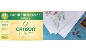 CANSON Zeichenpapier C à Grain, D IN A4, 224 g/qm (339298200)