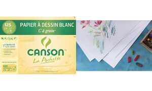 CANSON Zeichenpapier C à Grain, 3 20 x 240 mm, 224 g/qm (339298300)