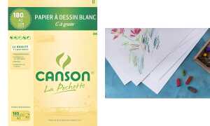 CANSON Zeichenpapier C à Grain, D IN A3, 224 g/qm (339298400)