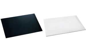 La Linea Schreibunterlage schwarz Leder, 45x65cm