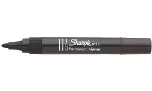 Sharpie Permanent-Marker M15, Runds pitze, schwarz (5050360)
