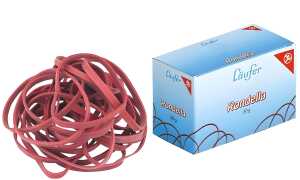 Gummiband Rondella 130x10mm rot Durchmesser 85mm, 50g Schachtel