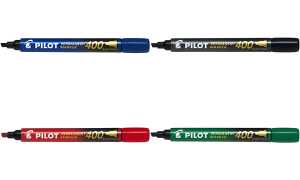 PILOT Permanent-Marker 400, Keilspi tze, grün (5054388)