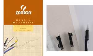 CANSON Millimeterpapier-Block, DIN A3, 90 g/qm (5067109)