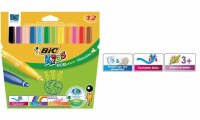 BIC KIDS Fasermaler Visacolor XL ec olutions, 12er...