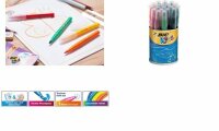 BIC KIDS Fasermaler Visaquarelle, 1 8er Runddose (5103584)