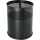 helit Stahl-Papierkorb the dot, 1 5 Liter, schwarz (5125198)