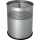 helit Stahl-Papierkorb the dot, 1 5 Liter, alu-grau (5125199)