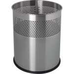 helit Edelstahl-Papierkorb the dot , 15 Liter, silber...