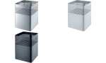 helit Stahl-Papierkorb the dot, 1 8 Liter, mittelgrau...