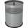 helit Stahl-Papierkorb the dot, 1 5 Liter, silber (5170360)