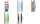 helit 4er Wand-Prospekthalter the arc, DIN A5 hoch, silber (5171049)