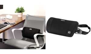 Fellowes Lordosenstütze PlushTouch, schwarz (5226501)