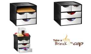 CEP Aufbewahrungsbox, 4 Schübe, sch warz (52535168)