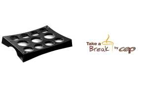 CEP Becherträger, für 11 Becher, sc hwarz, aus Polystyrol (52535274)