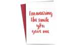 RÖMERTURM Grußkarte I am wearing t he smile...