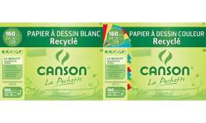 CANSON Zeichenpapier Recycling, wei ß, 240 x 320 mm, 160 g/qm