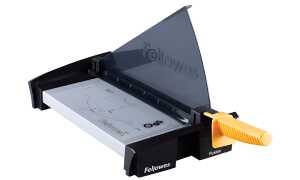Fellowes Hebel-Schneidemaschine Fus ion, DIN A3, schwarz/gelb