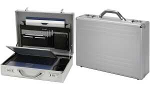 ALUMAXX Laptop-Attaché-Koffer KRON OS, Aluminium, silber (5315117)