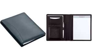 Alassio Schreibmappe BORMIO, DIN A5, Lederimitat, schwarz (5317488)