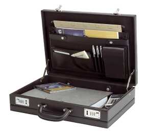 Alassio Attaché-Koffer PONTE, Led erimitat, schwarz (5317629)