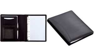 Alassio Ringbuchmappe BENACO, DIN A5, Lederimitat, schwarz (5317640)