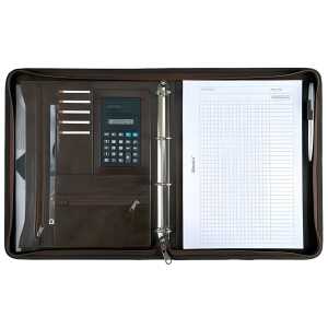 Alassio Ringbuchmappe MASSA - A4, Lederimitat, braun