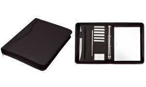 Alassio Ringbuchmappe RONDO, DIN A4, Lederimitat, schwarz (5317672)