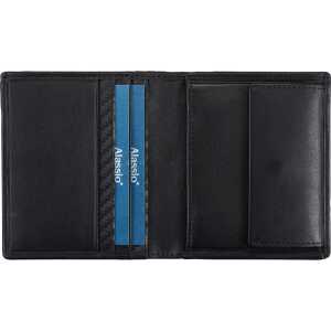Alassio Mini-Geldbörse, Leder, im H ochformat, schwarz (5317948)