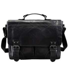 PRIDE&SOUL Umhängetasche Business BAG XL, Leder, schwarz (5317971)