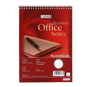 Spiralnotizblock "Office" A5, 40 Blatt, 70 g/m², Lineatur 22