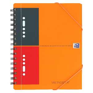 Meetingbook A5+, liniert 6 mm, 80 Blatt, 10fach gelocht, 5er-Packung