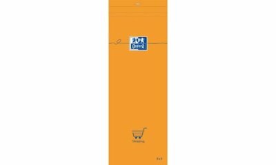 Oxford Notizblock, 74 x 210 mm, kar iert, 80 Blatt, orange (5401480)