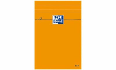 Oxford Notizblock, 110 x 170 mm, ka riert, 80 Blatt, orange (5401485)