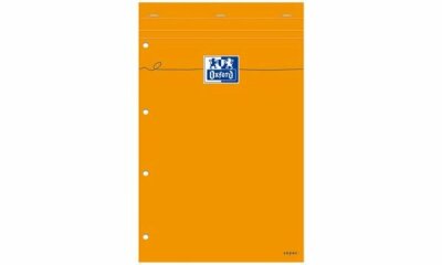 Oxford Notizblock, 210 x 315, karie rt, 80 Blatt, orange (5401494)